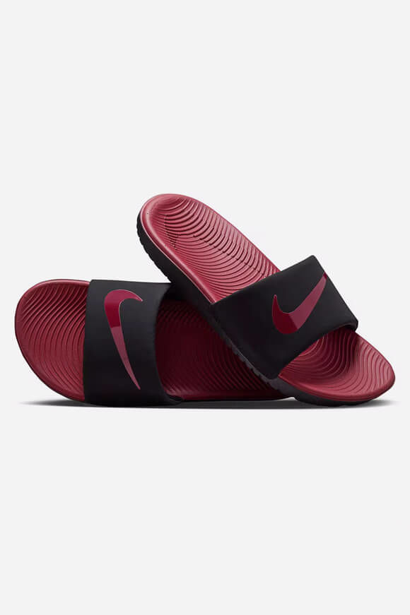 Nike Kawa Pantoletten | Black + Team Red | Mädchen  | EU38.5 von Nike