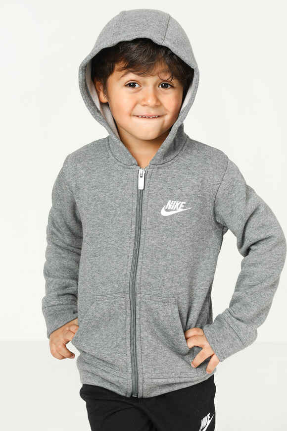 Nike Kids Kapuzensweatjacke | Grey Heather | Jungen  | 3y von Nike