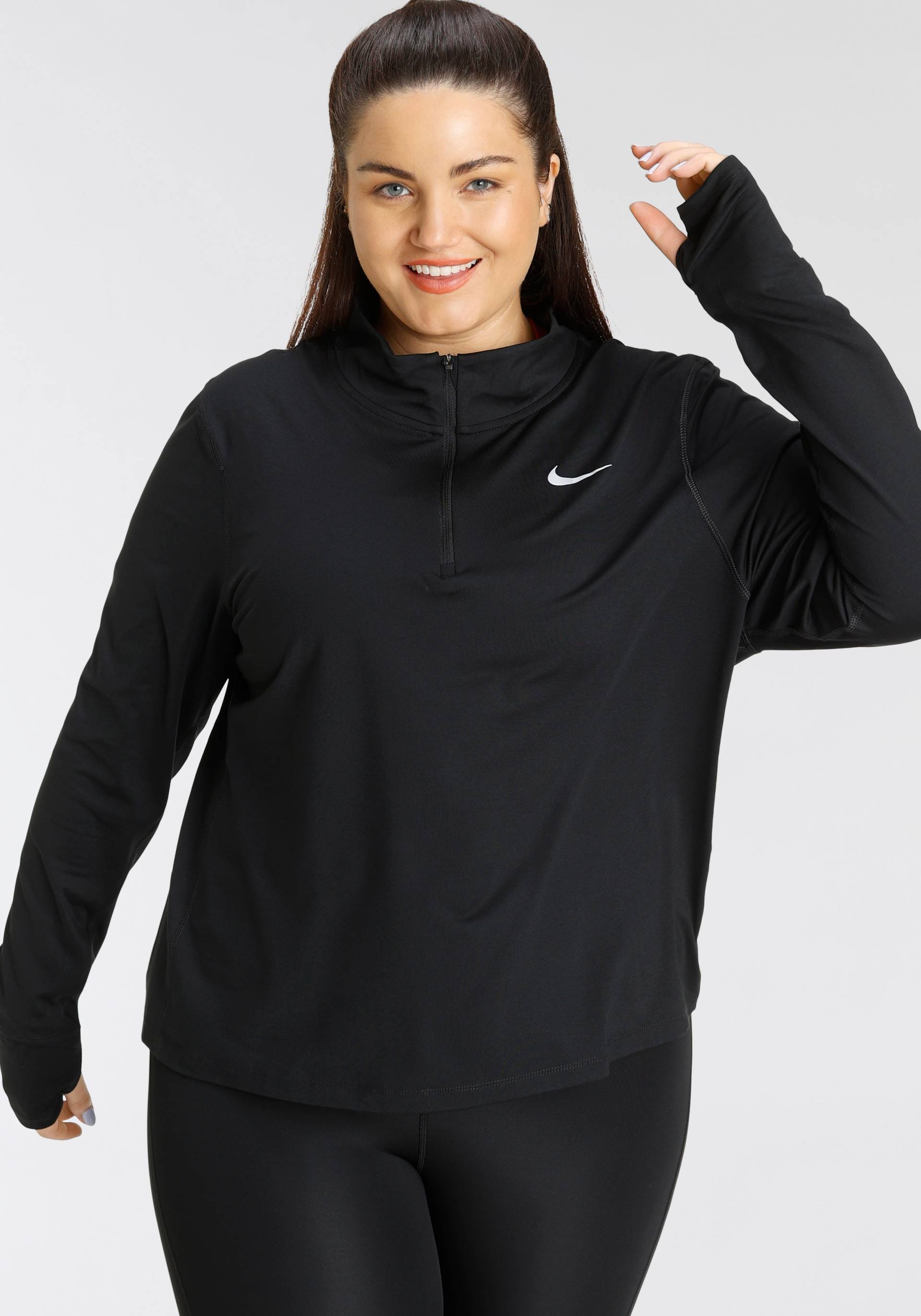 Nike Laufshirt »Element Women's 1/-Zip Running Top (Plus Size)« von Nike