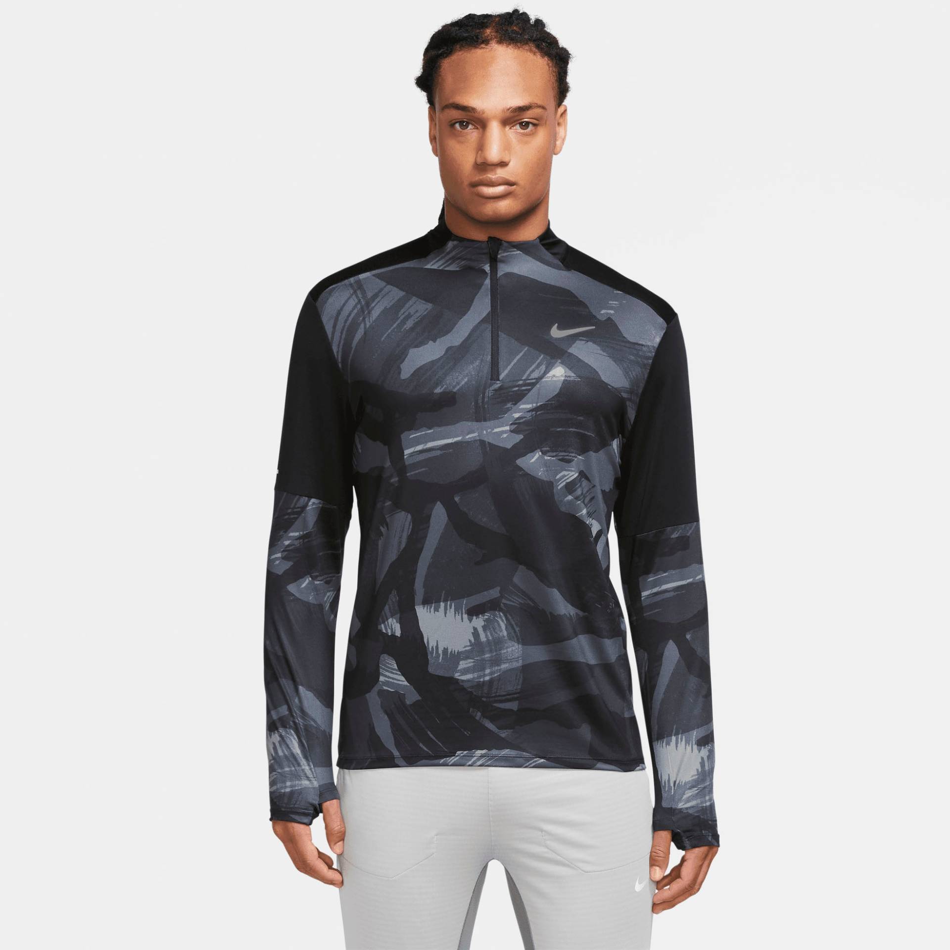 Nike Laufshirt »M NK DF ELMNT CAMO TOP HZ« Nike Laufshirt »M NK DF ELMNT CAMO TOP HZ« von Nike