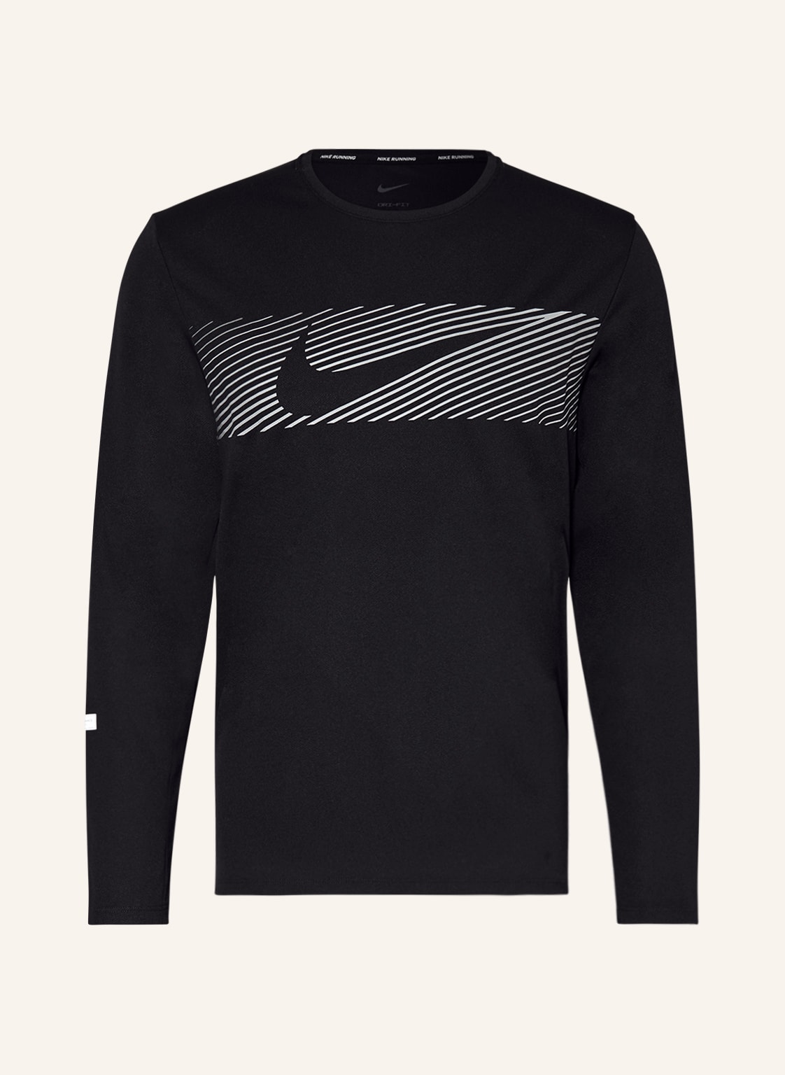 Nike Laufshirt Miler Flash schwarz von Nike