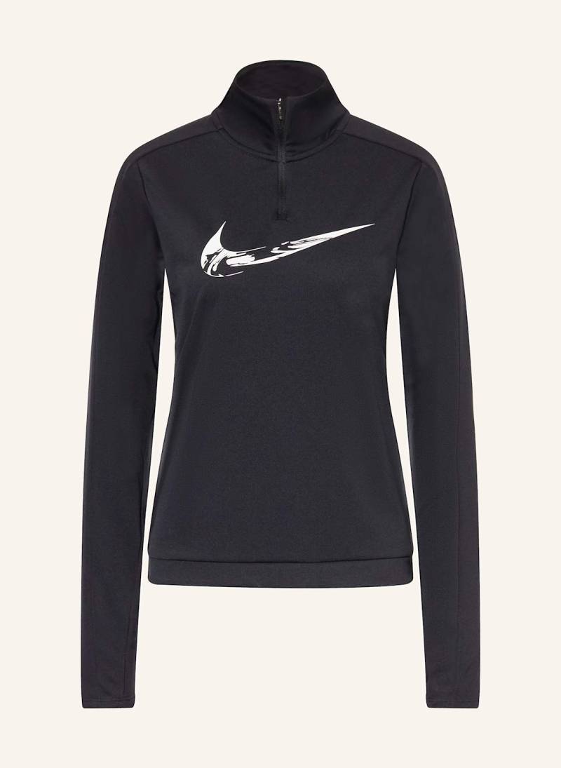 Nike Laufshirt Swoosh schwarz von Nike