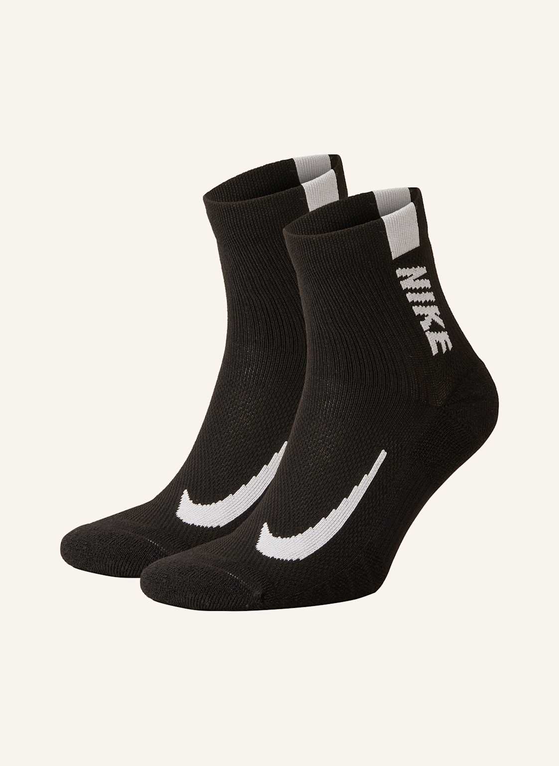 Nike 2er-Pack Laufsocken Multiplier schwarz von Nike