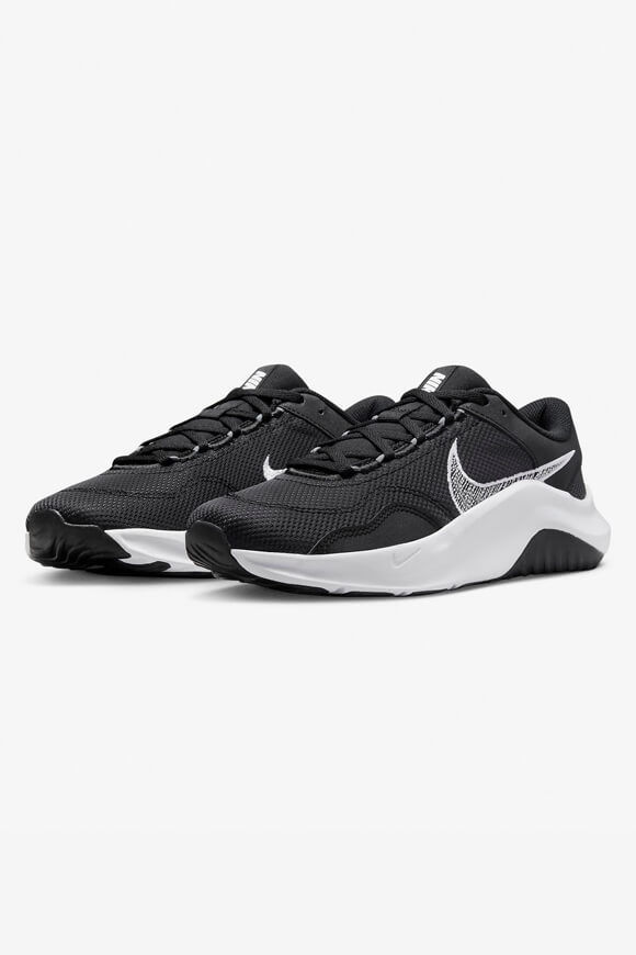 Nike Legend Essential 3 NN Sneaker | Black + White + Iron Grey | Damen  | EU37.5 von Nike