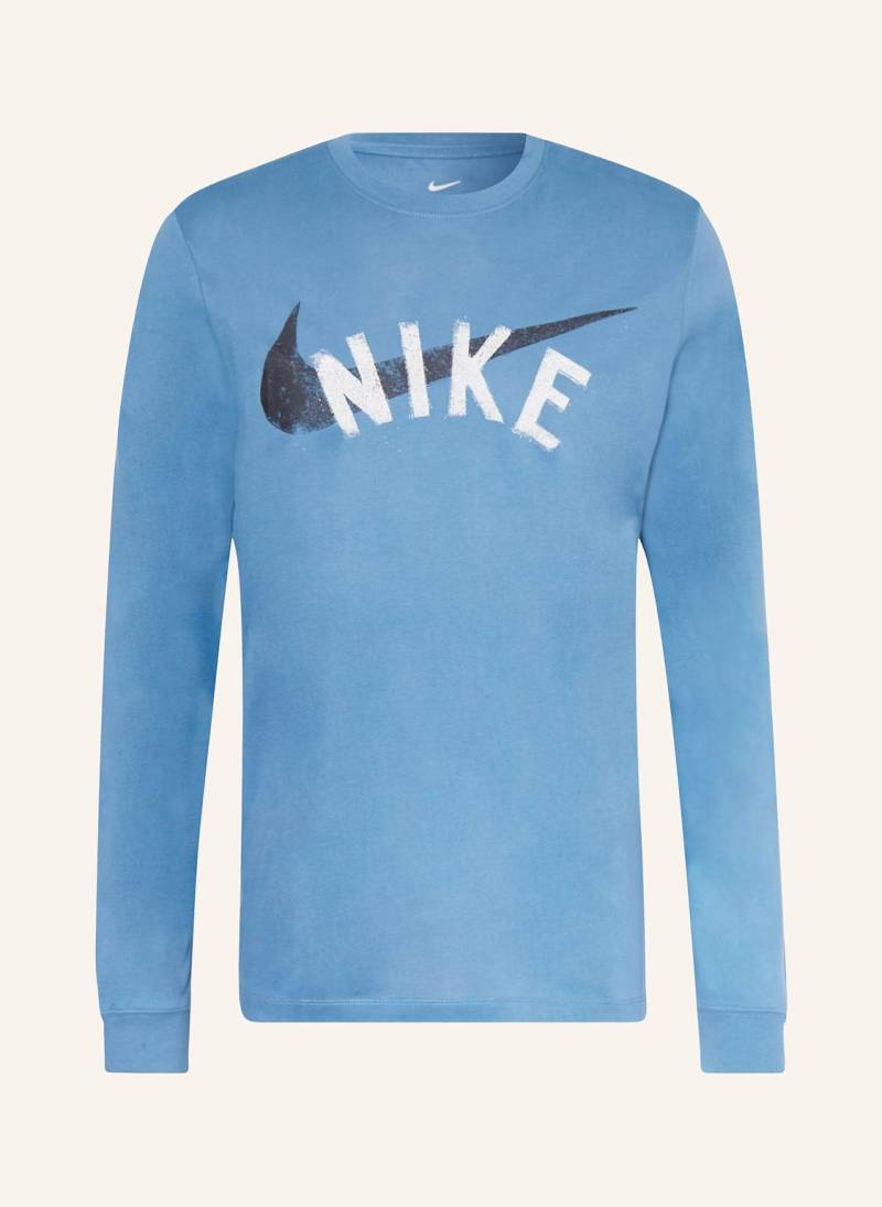 Nike Longsleeve Swoosh Ls blau von Nike