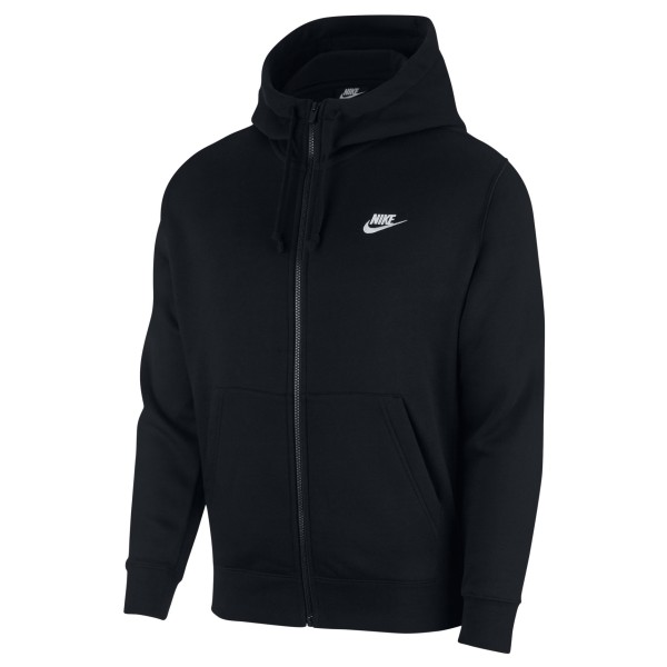 Nike - NSW Club Hoodie Full Zip BB - Hoodie Gr L schwarz von Nike