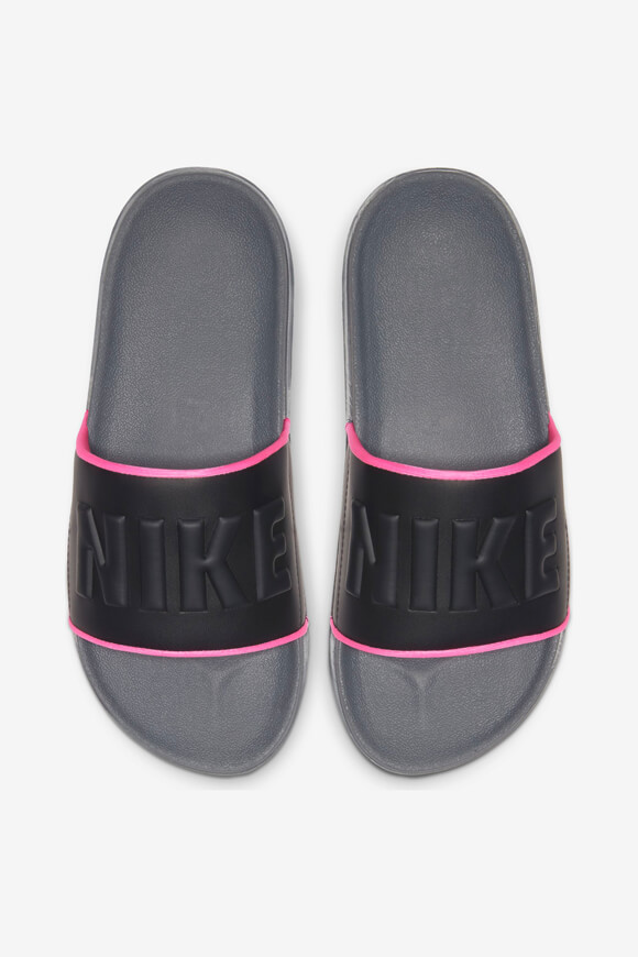 Nike Offcourt Pantoletten | Dunkelgrau + Schwarz + Pink Blast | Damen | EU39 Nike Offcourt Pantoletten | Dunkelgrau + Schwarz + Pink Blast | Damen | EU39 von Nike