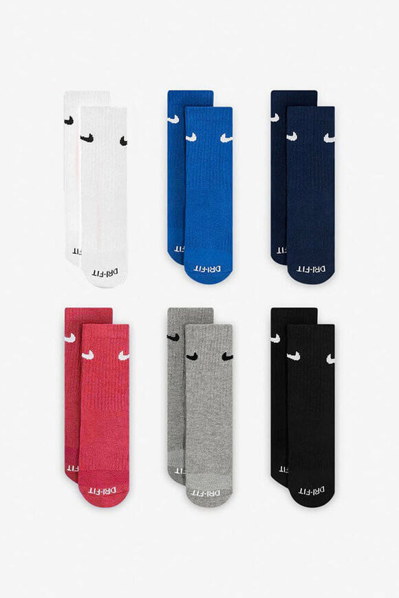 Nike Performance Basics Sechserpack Kids Socken | Multicolor | Jungen | EU27-35 Nike Performance Basics Sechserpack Kids Socken | Multicolor | Jungen | EU27-35 von Nike