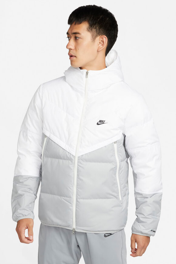 Nike Puffer Daunenjacke | Light Smoke Grey + White | Herren  | L von Nike