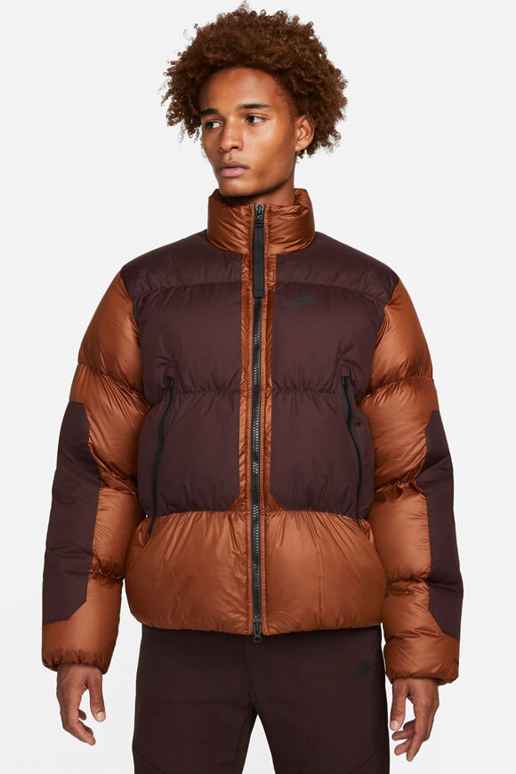 Nike Puffer Daunenjacke | Pecan + Brown Basalt | Herren  | M von Nike