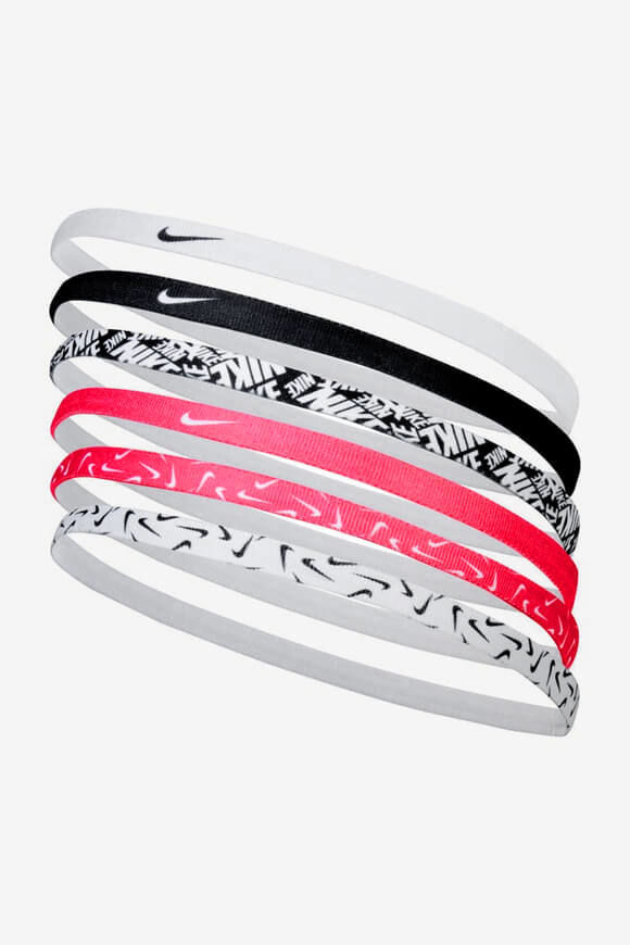 Nike Sechserpack Sport Haarbänder | White + Black + Pink | Damen  | Einheitsgroesse von Nike