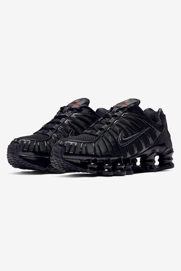 Nike Shox TL Sneaker | Black + Metallic Hematite + Max Orange | Damen  | EU36.5 von Nike