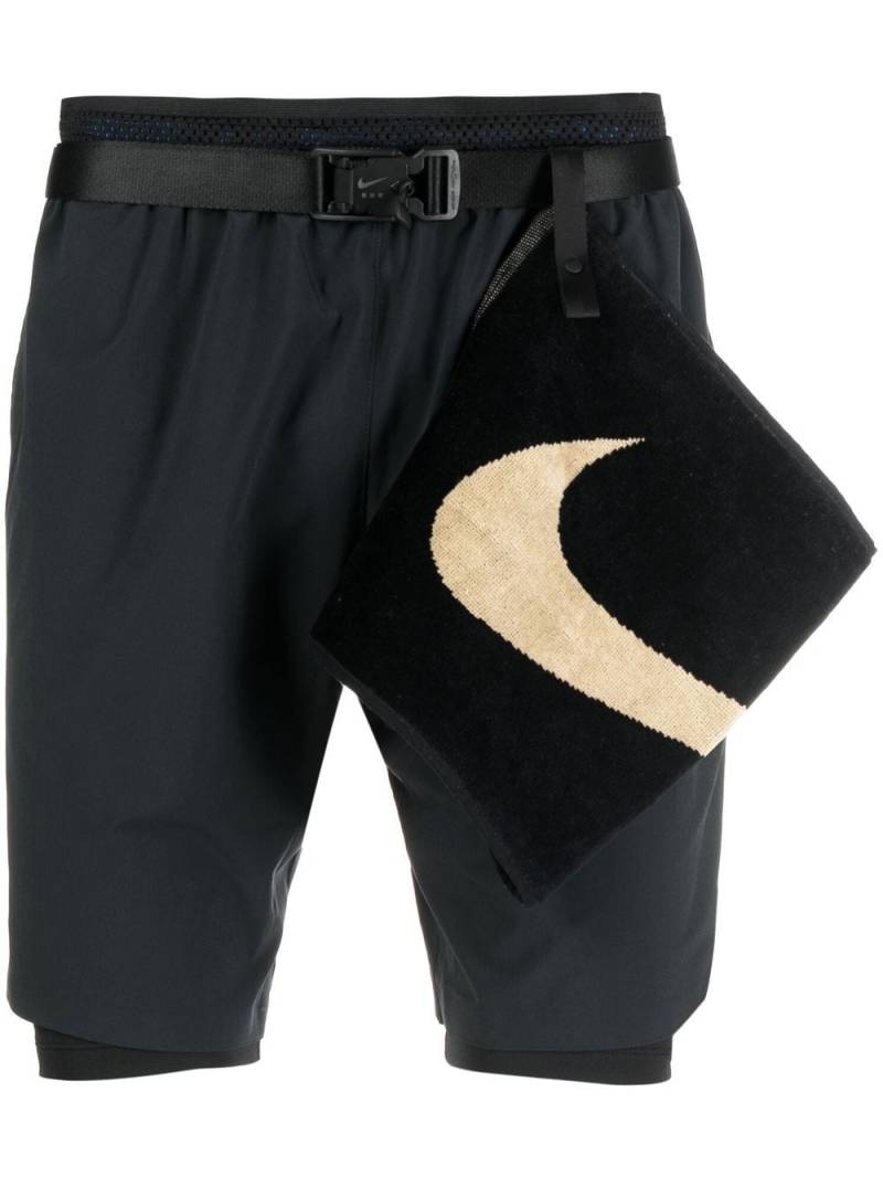 Nike Solid Color Belt Straight Shorts "MMW - Black" von Nike