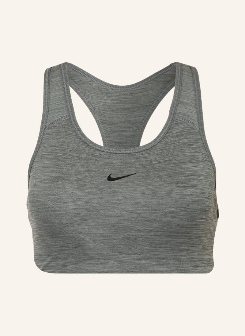 Nike Sport-Bh Swoosh grau von Nike