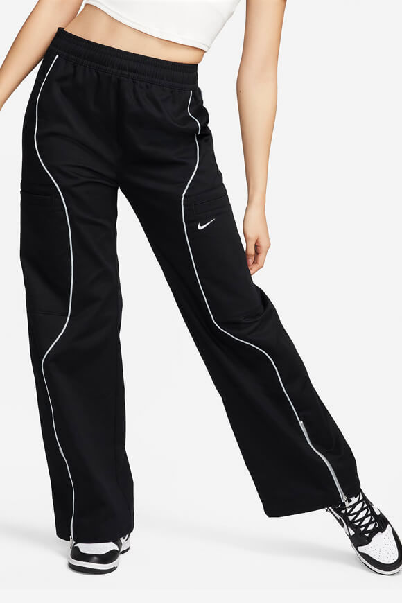 Nike Sportswear Cargo Stoffhose | Black + Light Pumice + White | Damen  | M von Nike