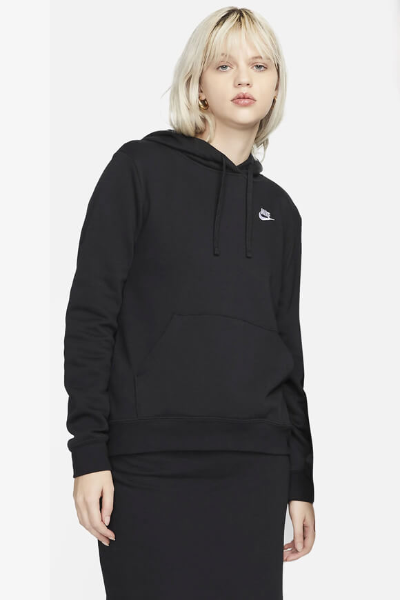 Nike Sportswear Club Fleece Kapuzensweatshirt | Black | Damen  | XS von Nike