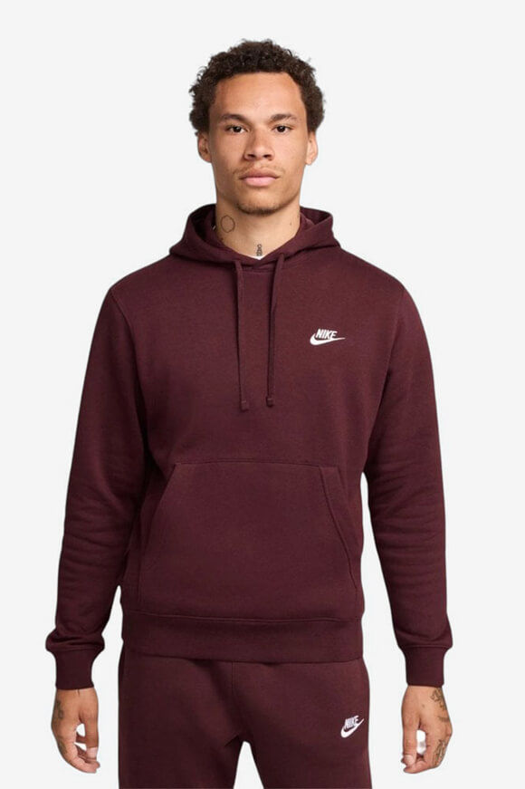 Nike Sportswear Club Fleece Kapuzensweatshirt | Burgundy Crush | Herren  | S von Nike