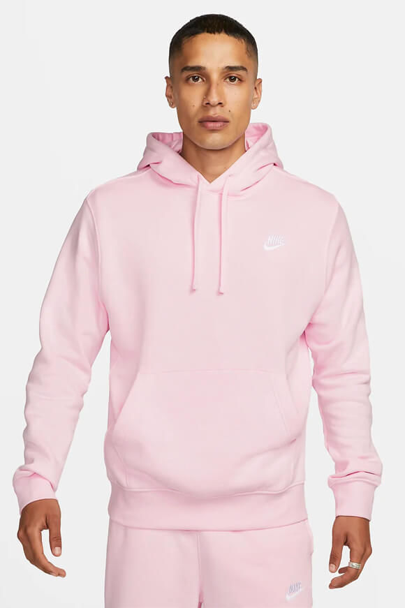 Nike Sportswear Club Fleece Kapuzensweatshirt | Pink Foam | Herren  | L von Nike