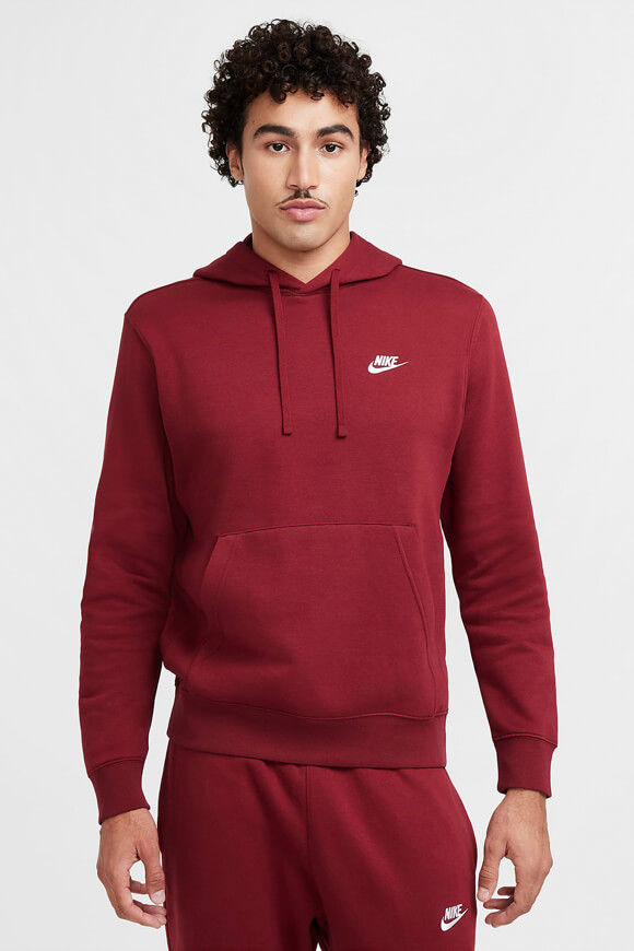 Nike Sportswear Club Fleece Kapuzensweatshirt | Team Red | Herren  | L von Nike