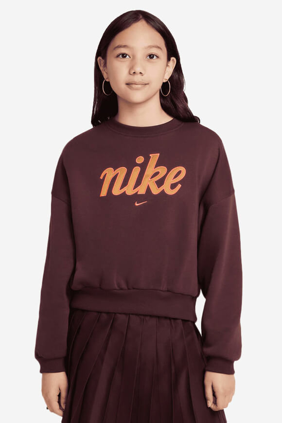 Nike Sportswear Club Fleece Oversize Sweatshirt | Burgundy Crush | Mädchen  | L von Nike