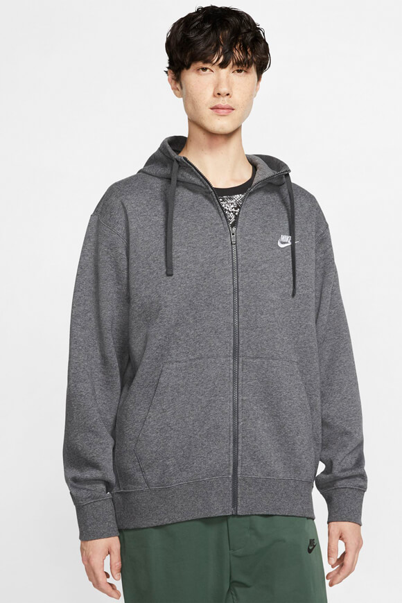 Nike Sportswear Club Kapuzensweatjacke | Dark Grey Heather | Herren  | M von Nike