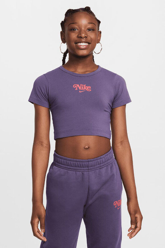 Nike Sportswear Crop T-Shirt | Dark Raisin | Mädchen  | L von Nike