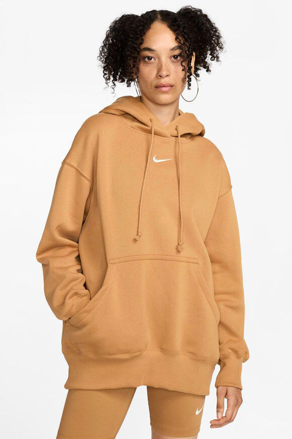 Nike Sportswear Phoenix Fleece Oversize Kapuzensweatshirt | Flax | Damen  | M von Nike