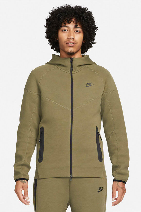 Nike Sportswear Tech Fleece Kapuzensweatjacke | Medium Olive | Herren  | S von Nike