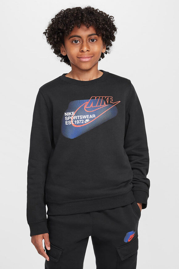 Nike Sportswear Standard Issue Sweatshirt | Black | Jungen  | S von Nike