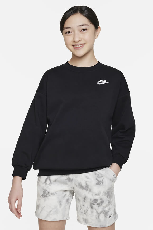 Nike Sportswear Club Fleece Oversize Sweatshirt | Black | Mädchen  | S von Nike