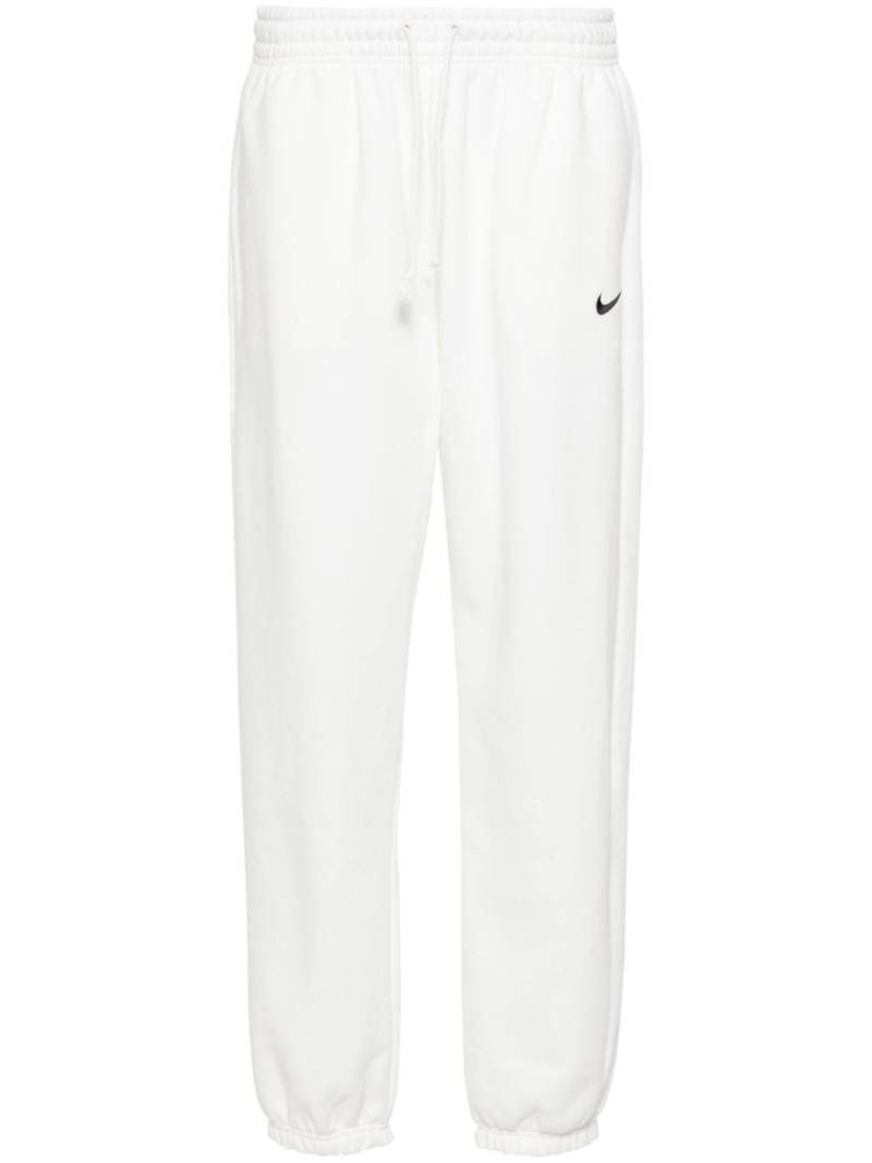 Nike Swoosh-embroidered track pants - White von Nike