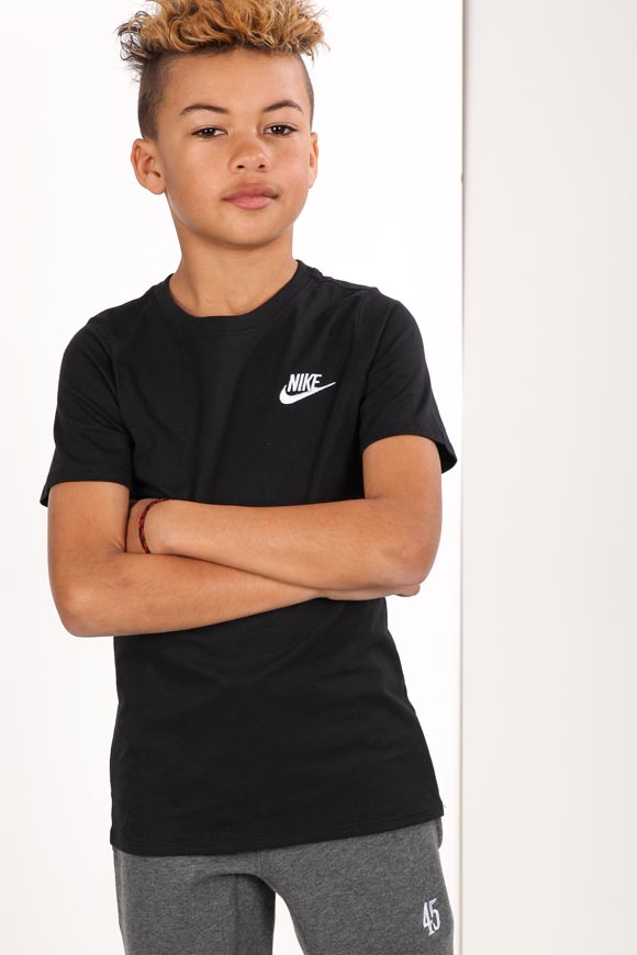 Nike T-Shirt | Schwarz + Weiss | Jungen  | S von Nike