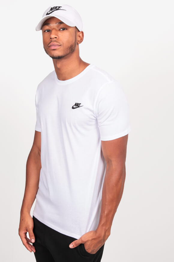 Nike T-Shirt | Weiss + Schwarz | Herren  | L von Nike