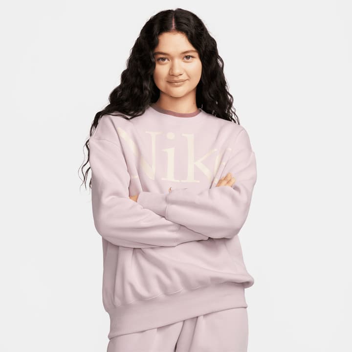 Nike W NSW Phoenix Fleece OS Logo Crew Sweatshirt hellrosa Nike W NSW Phoenix Fleece OS Logo Crew Sweatshirt hellrosa von Nike
