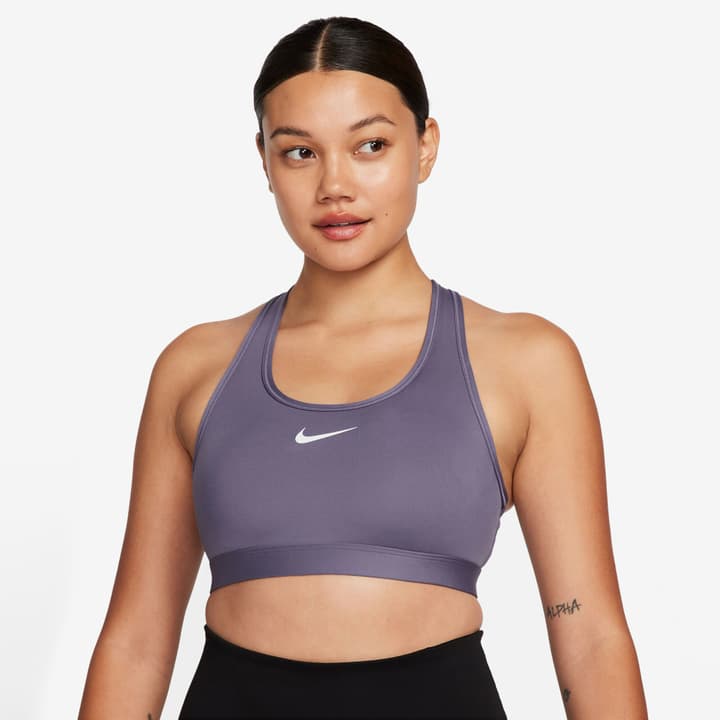 Nike W Swoosh Medium Sports Bra Sport-BH violett von Nike