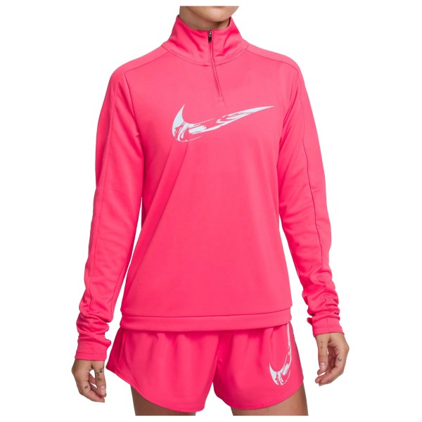 Nike - Women's Swoosh Running 1/2 Zip - Laufshirt Gr S;XS rosa;schwarz von Nike