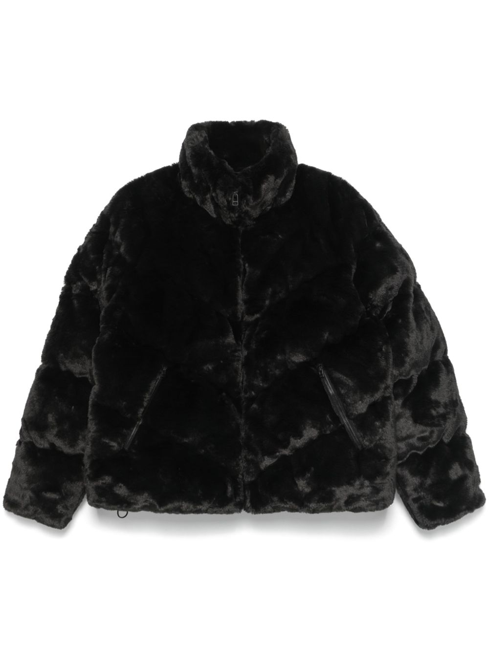 Nike faux-fur jacket - Black von Nike