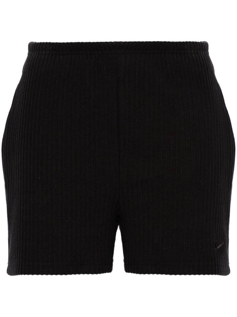 Nike high-waist knitted shorts - Black von Nike