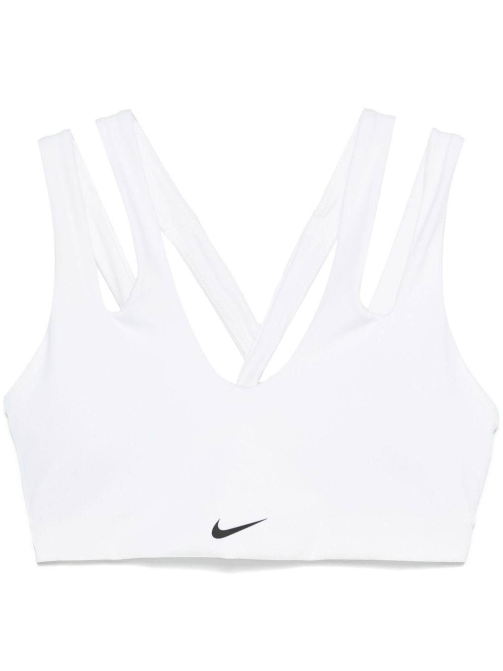 Nike logo-print sports bra - White von Nike