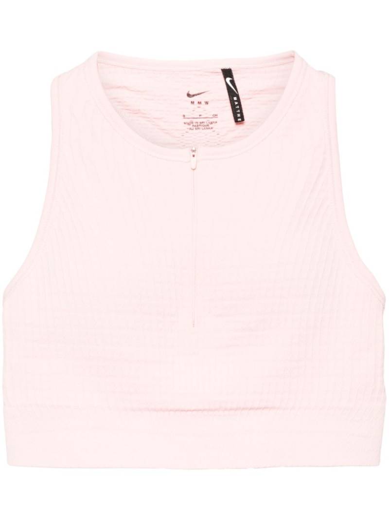 Nike x MMW zip-up sports bra - Pink von Nike