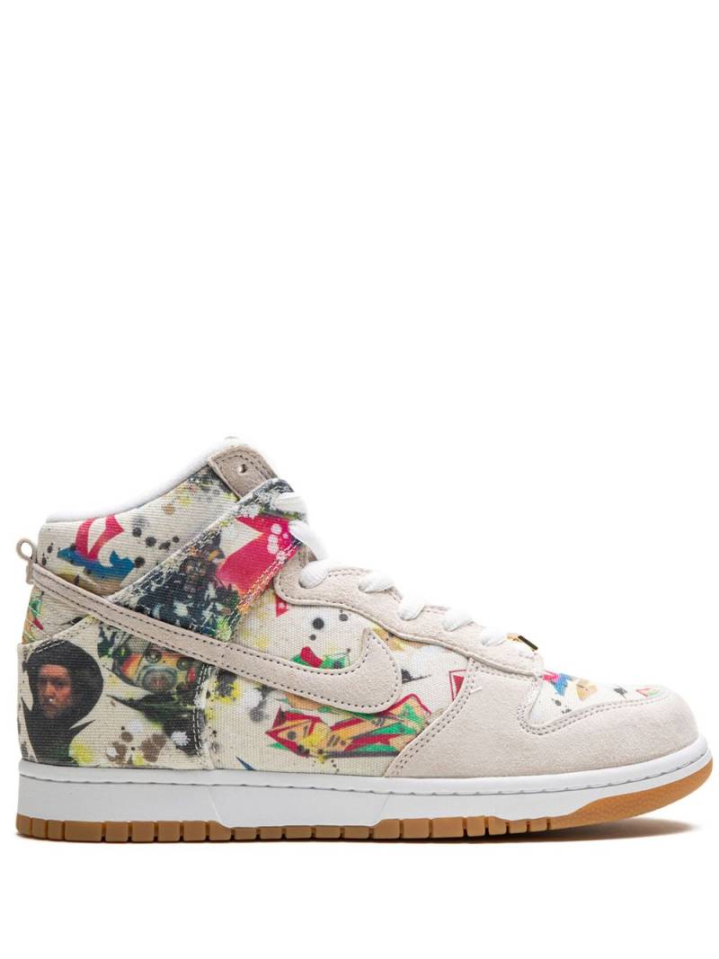 Nike x Supreme SB Dunk High "Rammellzee" sneakers - White von Nike