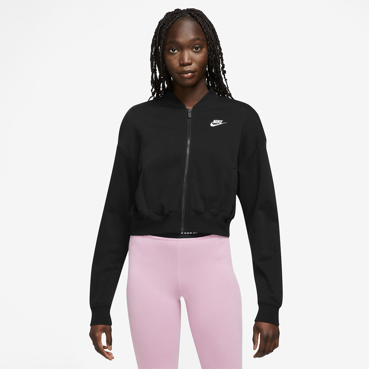 Sweatjacke Sportswear Club Fleece, Cropped-Form von Nike