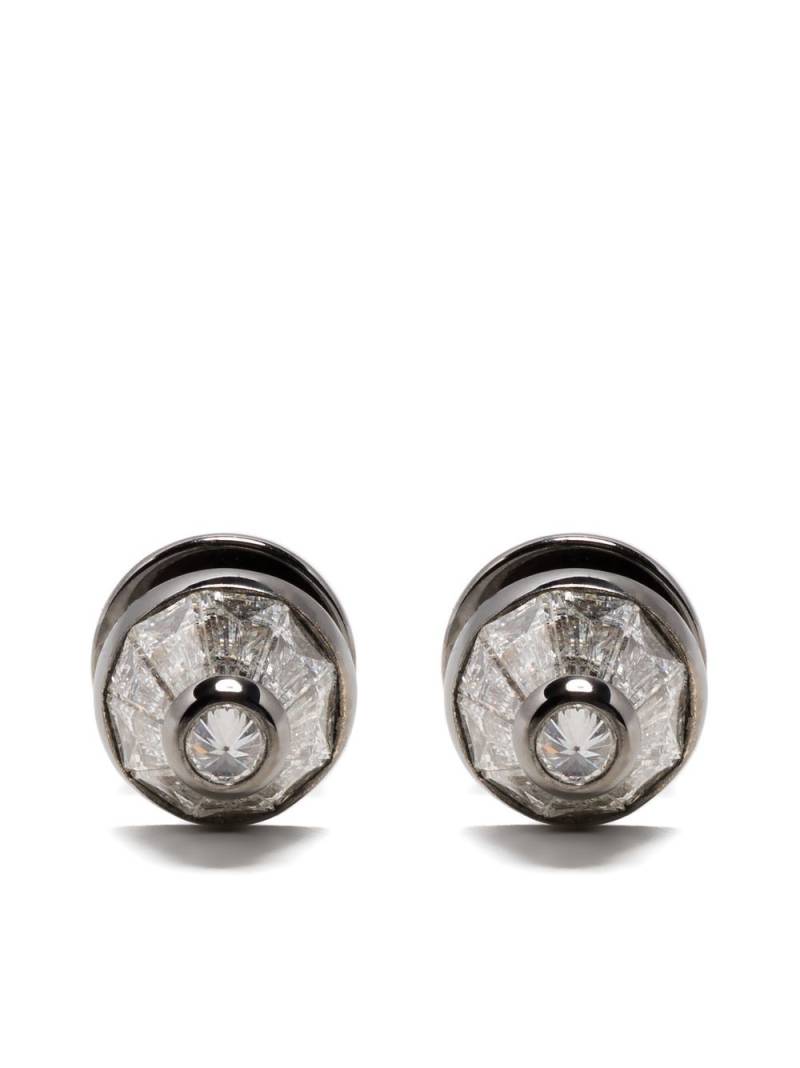 Nikos Koulis 18kt white gold Energy diamond stud earrings - Silver von Nikos Koulis