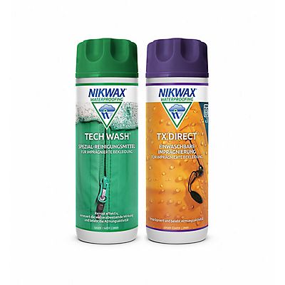 2-Pack 300 ml Tech Wash + 300 ml TX. Direct Wash IN Waschmittel + Imprägnierungsmittel von Nikwax