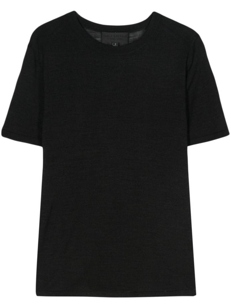 Nili Lotan Kimena fine-knit T-shirt - Black von Nili Lotan