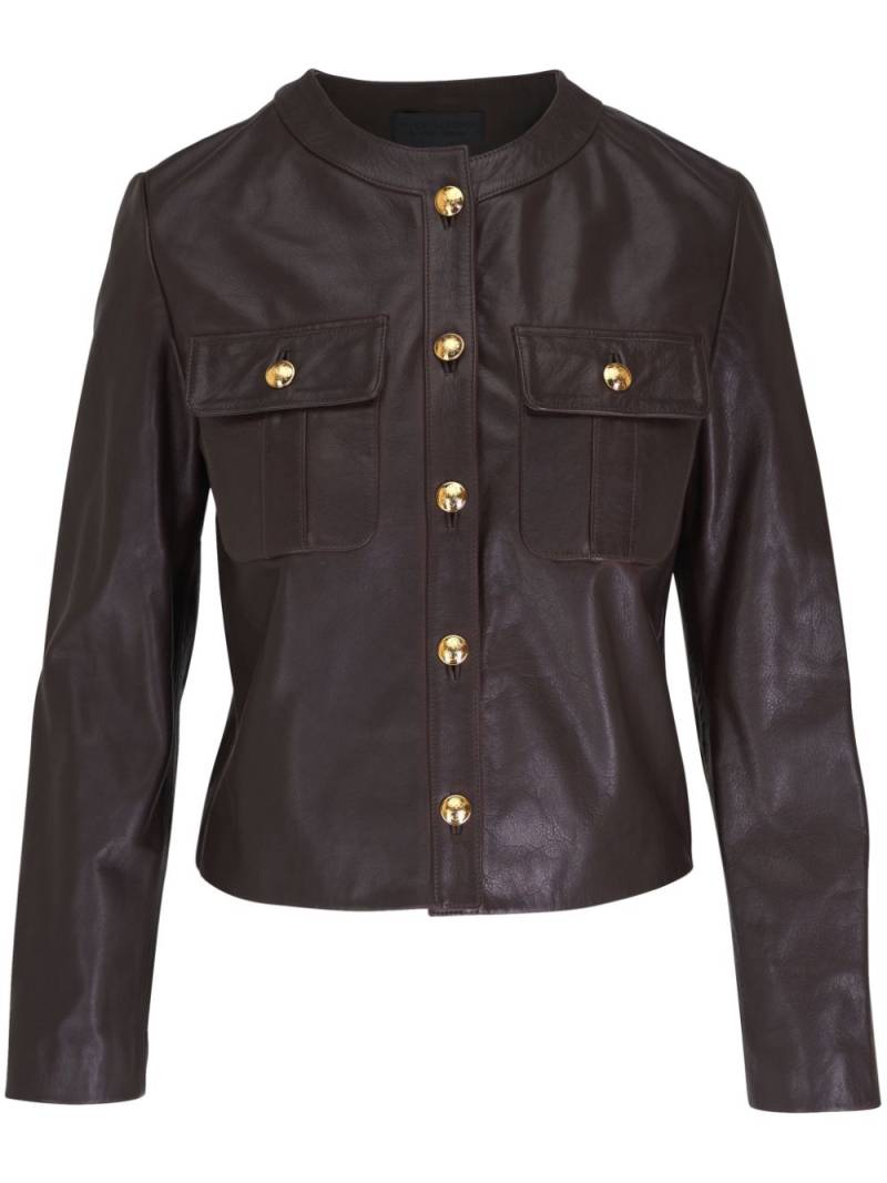 Nili Lotan Kitra leather jacket - Brown von Nili Lotan