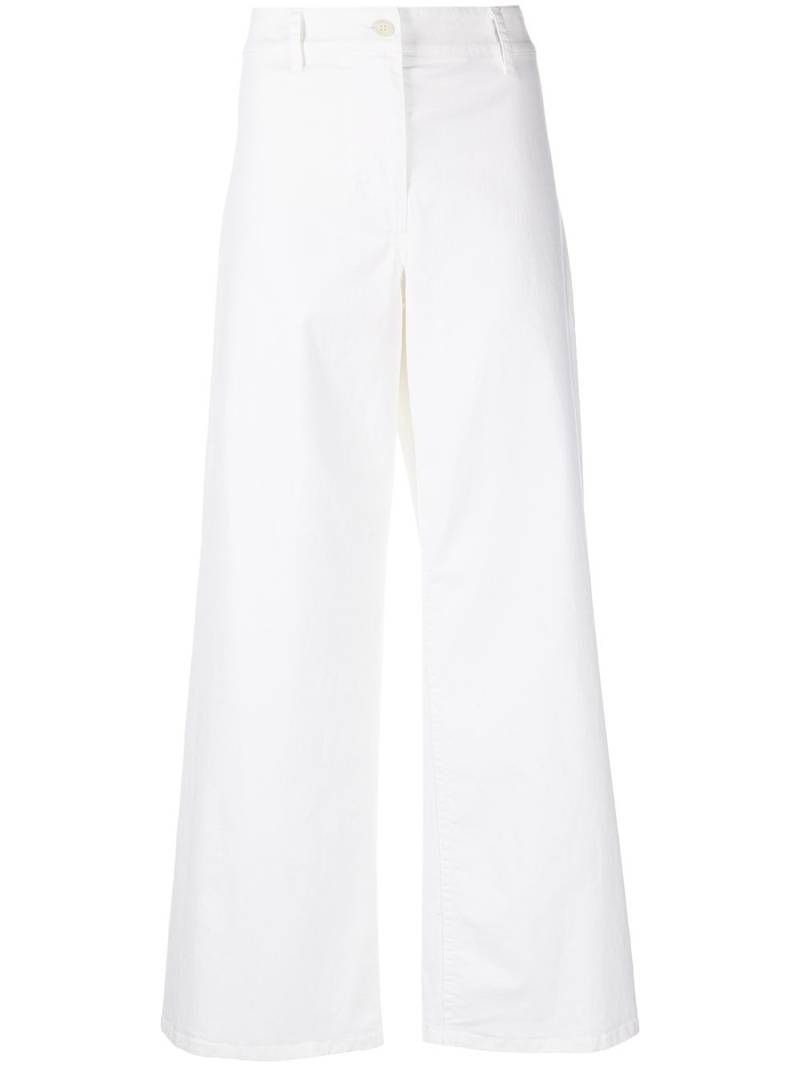 Nili Lotan Megan flared cuff trousers - White von Nili Lotan