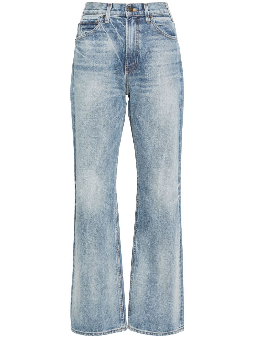 Nili Lotan Mitchell high-rise straight-leg jeans - Blue von Nili Lotan