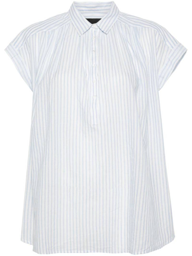 Nili Lotan Normandy striped blouse - White von Nili Lotan