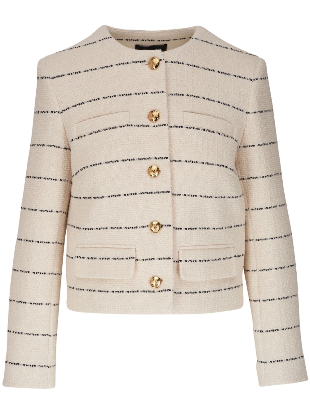 Nili Lotan Paige bouclé striped jacket - Neutrals von Nili Lotan